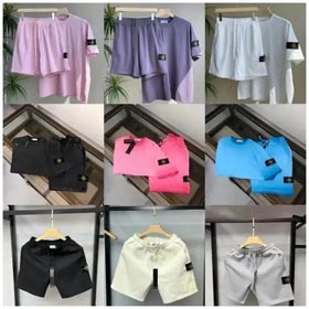 Stone Island Summer short-sleeved T-shirt shorts-1361  